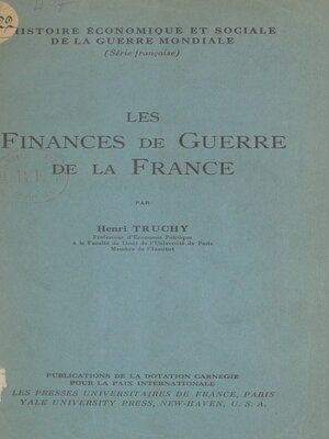 cover image of Les finances de guerre de la France